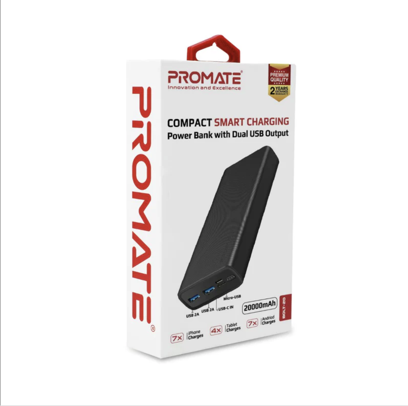 POWER BANK 20000MAH BOLT-20PRO PROMATE
