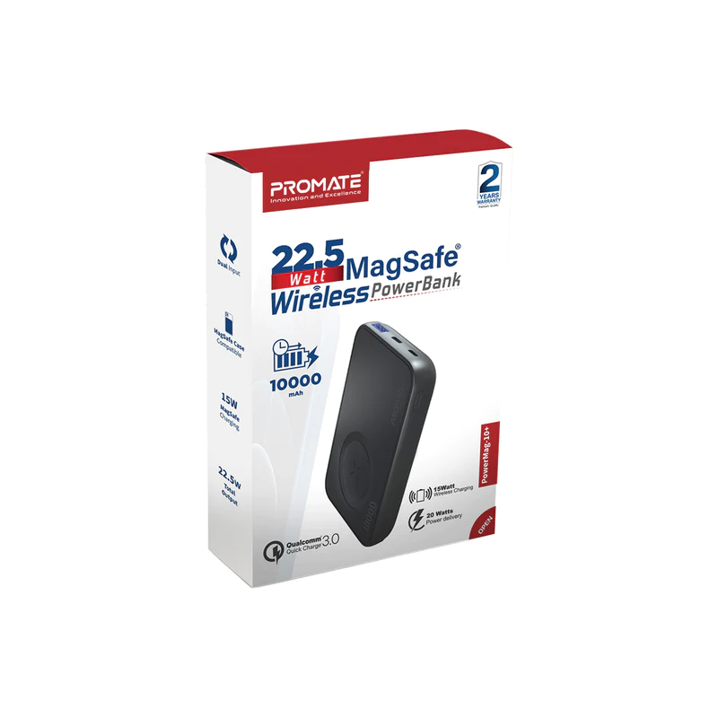 POWER BANK 10000 MAH MAGSAFE 22.5 W POWERMAG-10 PROMATE