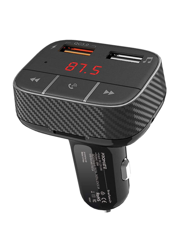 Promate Bluetooth V5.0 Car FM Transmitter