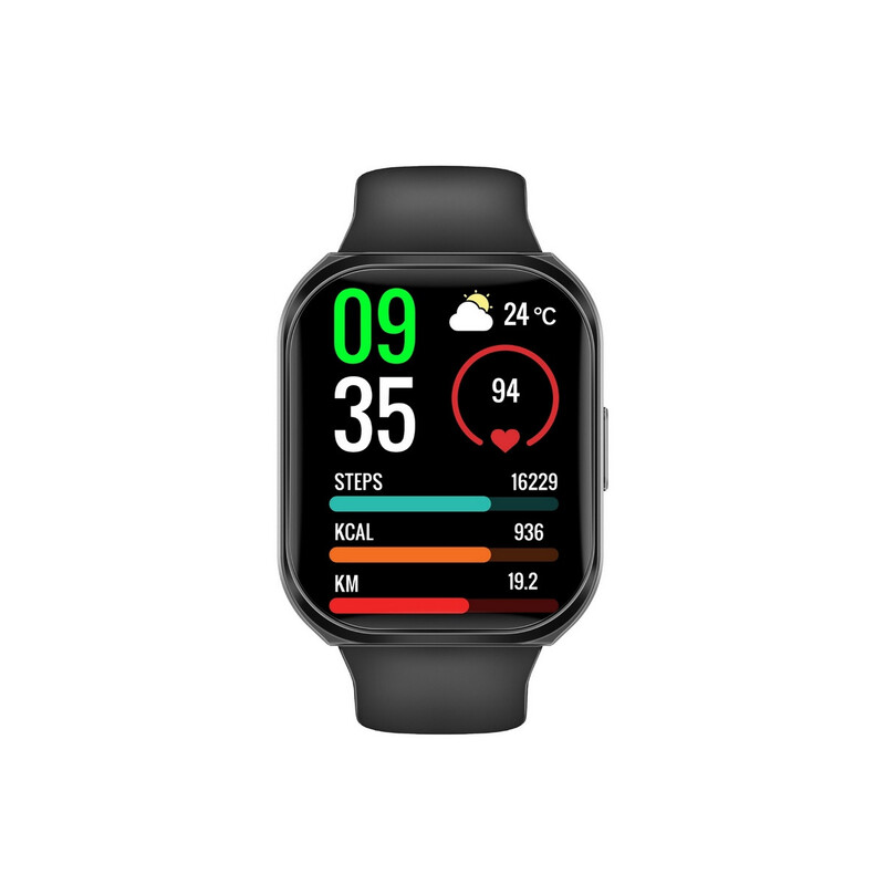 Promate Smart Watch, Premium Bluetooth 3.0 + BLE 5.2 Health Fitness Tracker with 2-Inch TFT Display, 7 Day Battery Life, 110+ Sports Modes and IP68 Water Resistance for iPhone 14, Galaxy S23