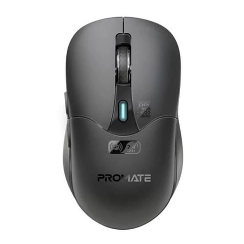 Promate SAMO.BLK Rechargeable Wireless Mouse with BT & RF Connectivity