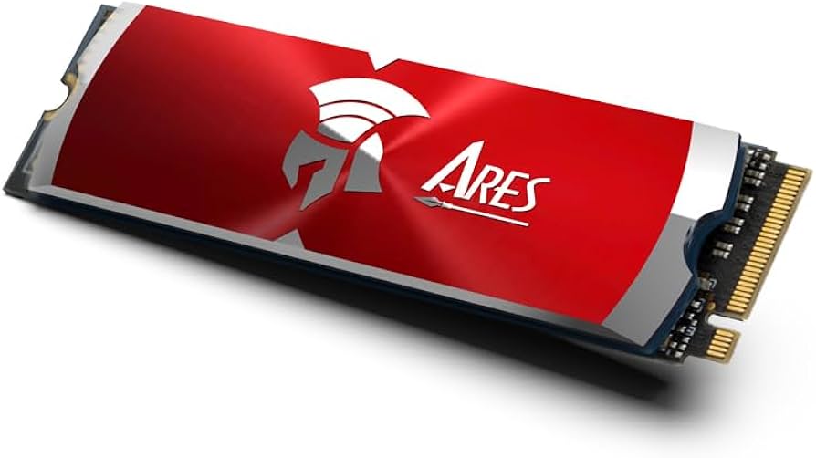 DATO ARES Dark Sword M.2 2280 PCIe Gen4x4 Internal SSD with Heatsink, Internal Solid State Drive for Games and Creators (up to 7200/6850MB/s) Red 2TB