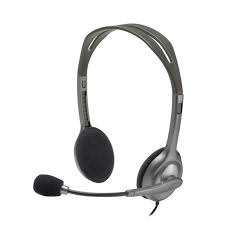 Logitech Headset Wired H111 Stereo Headphone With Noise Cancelling Microphone