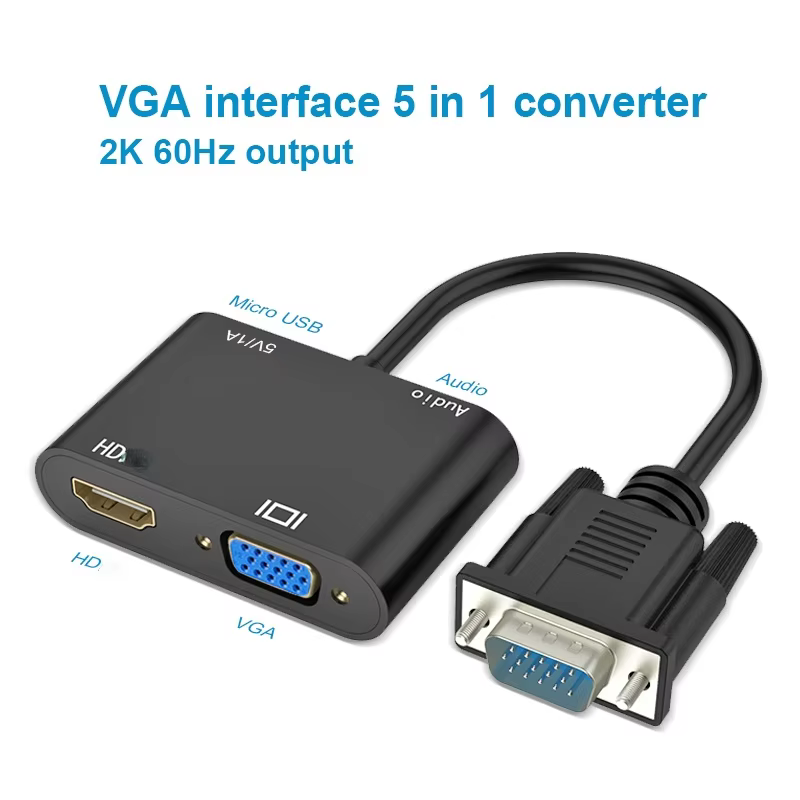 VGA TO VGA HDTV ADAPTER WITH AUDIO