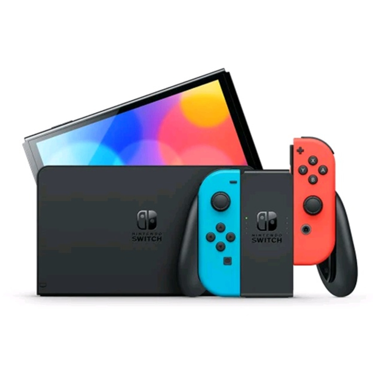 Nintendo Switch OLED Neon Red Blue Console