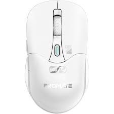 Promate SAMO.WHITE Rechargeable Wireless Mouse with BT & RF Connectivity