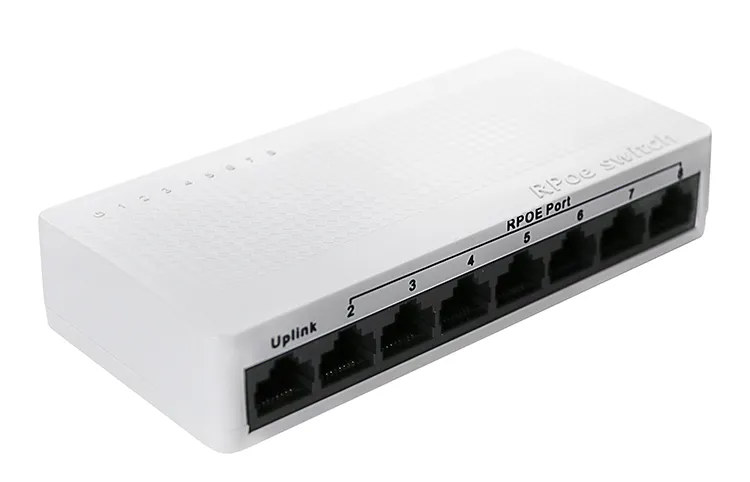 8-Port Gigabit Reverse  PoE Ethernet Switch uplink 1000