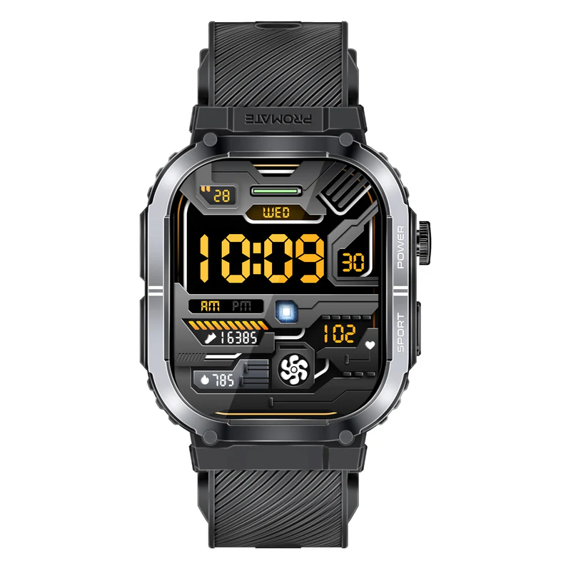 Promate SportFit™ Tough-Built Smartwatch with BT Calling