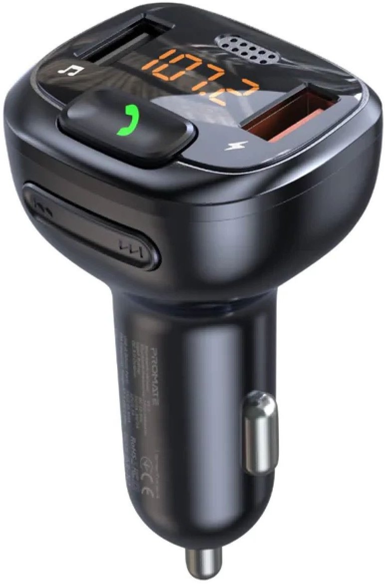 Promate SMARTUNE-4 FM Transmitter Kit Car Charger