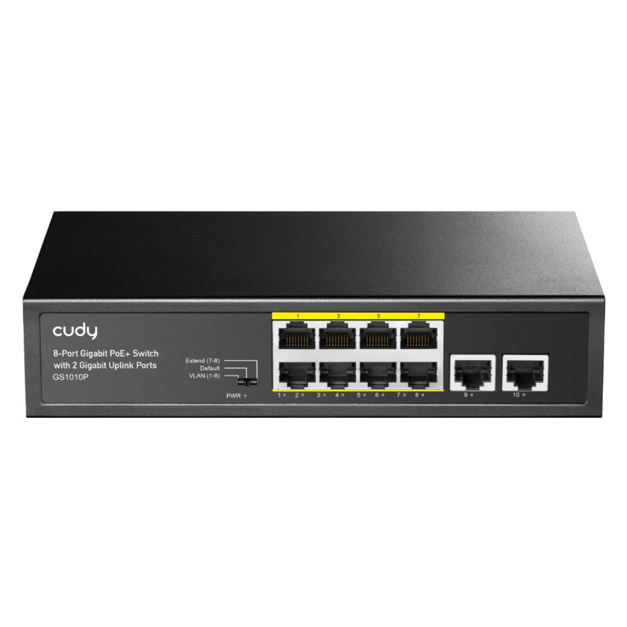 Cudy 8-Port Gigabit PoE+ Switch with 2 Gigabit Uplink Ports 120W GS1010P