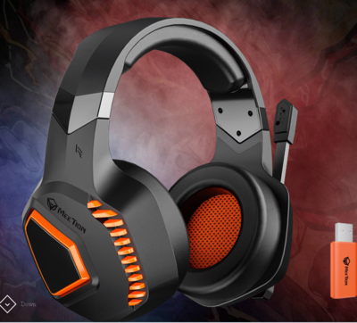MEETION BTH014 2.4G Wireless Bt5.3 Gaming Headset With Charging Base Low Latency Support Ps4/5 xbox Switch
