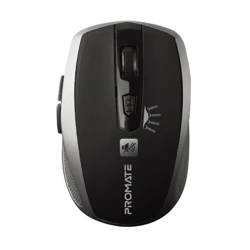 Promate Breeze Silent Switch Wireless Mouse - Silver