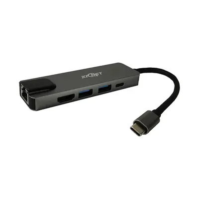 TYPE C TO 5 IN 1 LAN HDMI 2UDSB3 PD