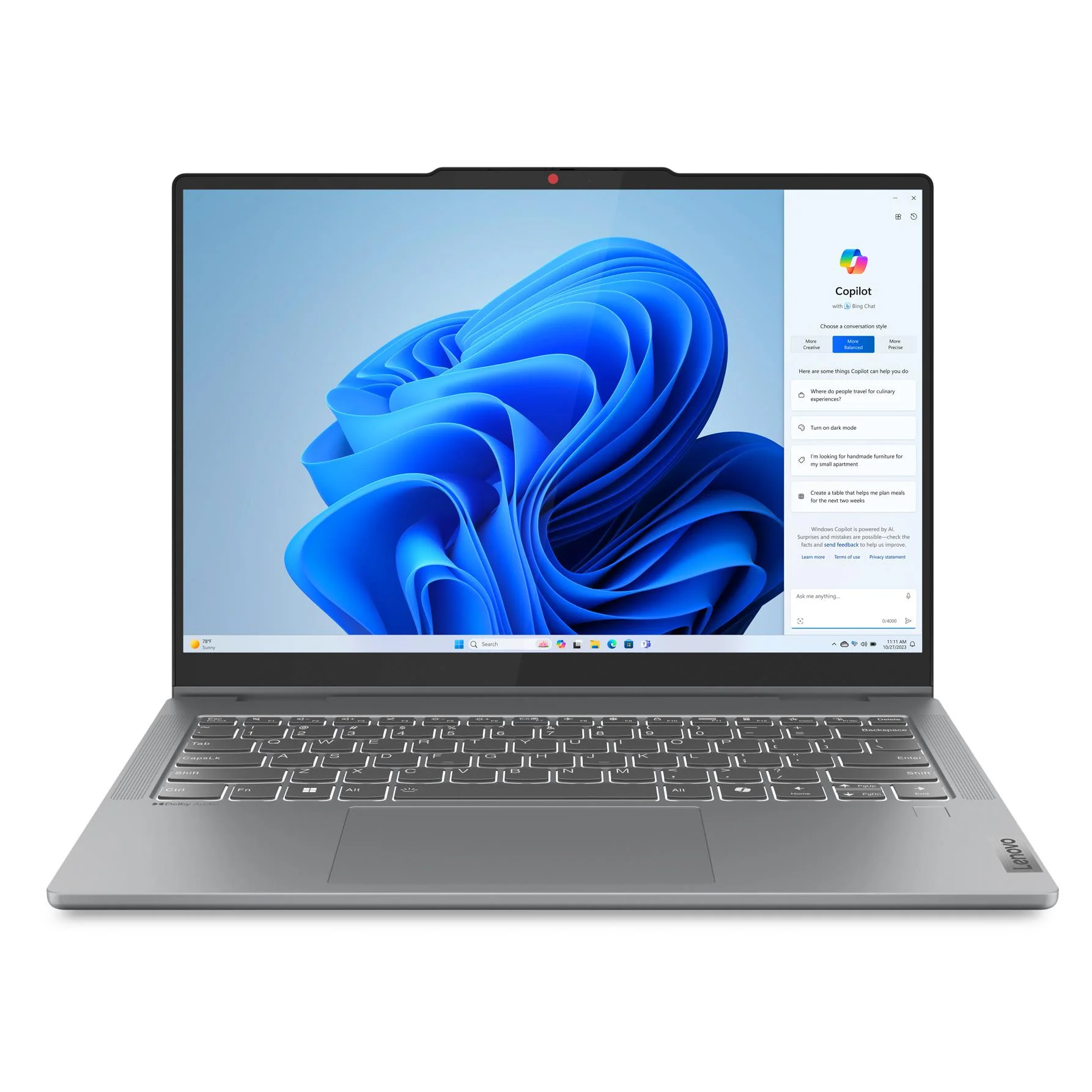 Lenovo IdeaPad 5i 2-in-1 Laptop, 14" IPS Glass, 7 150U, Graphics, 512GB SSD