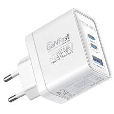 Promate GaNFast Adapter Charger 45W - White | POWERPORT-45