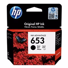 HP 653 Ink Advantage Cartridge, Black