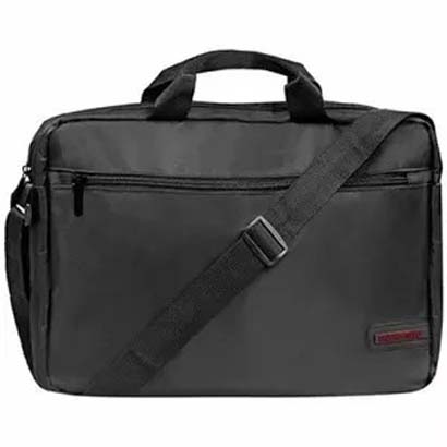 Promate (Gear-MB.Black) Bag for 15.6 Laptops with Front Storage Zipper - LightWeight - Black