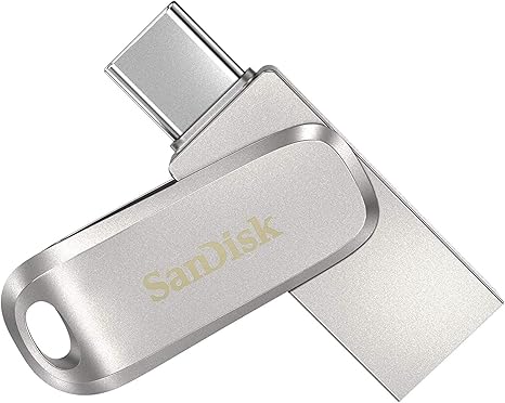 SanDisk 64GB Ultra Dual Drive Luxe USB Type-C - SDDDC4-064G-G46, Sliver