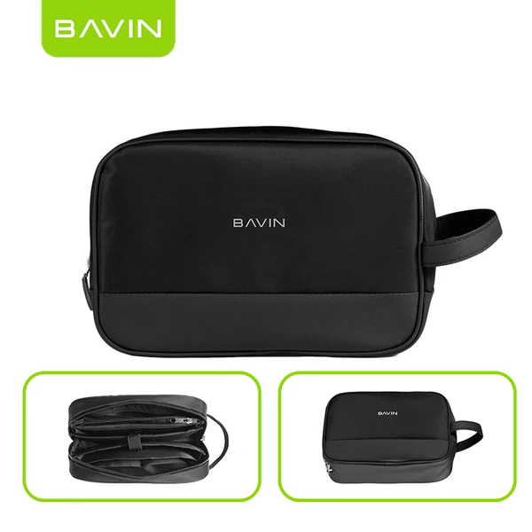 AVIN BE20 Storage Capacity Waterproof Toiletry Bag w/ Lock For Cables Chargers Cosmetic & Makeup