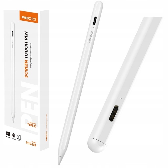 Recci Tablet Touch Pen Screen Touch Pen with Type-C
