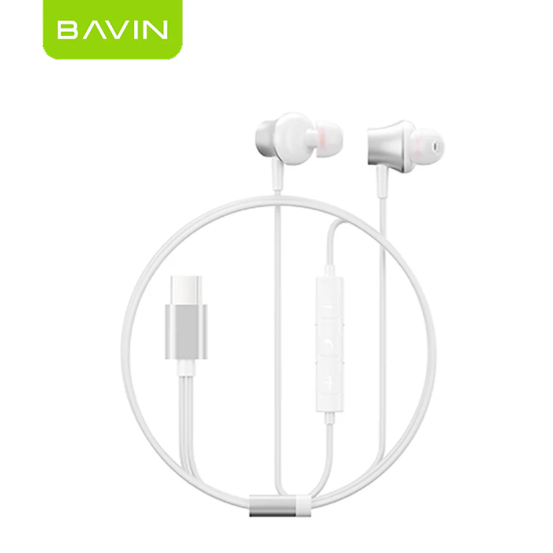 BAVIN HX871 / HX875 Hi-Fi Wired Earphone Stereo Sound Quality Music Compatible for 3.5mm / Type-C