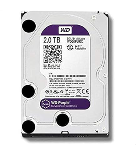 WD Purple 2TB 3.5" SATA Surveillance Internal HDD