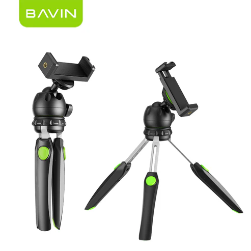 BAVIN P20 Mini Tripod Stand w/ Retractable Compact & Lightweight for Smartphones,Camera & Telescope
