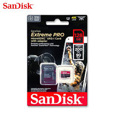 Sandisk SDSQXCD-128G-GN6MA Extreme Pro Microsdxc 128gb+sd Flsh Adapter 200mb/s 90mb/s A2 C10 V30 U