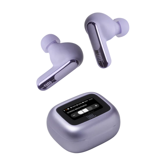 JBL Livebeam3 Purple True Wireless Noise Cancelling Closed-Stick Earbuds