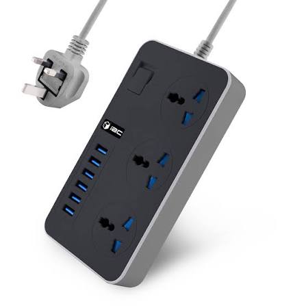 Cable Multi-Functional Power Strip with Universal Sockets & USB Charging MH-T09 Universal Power Strip + USB – Power